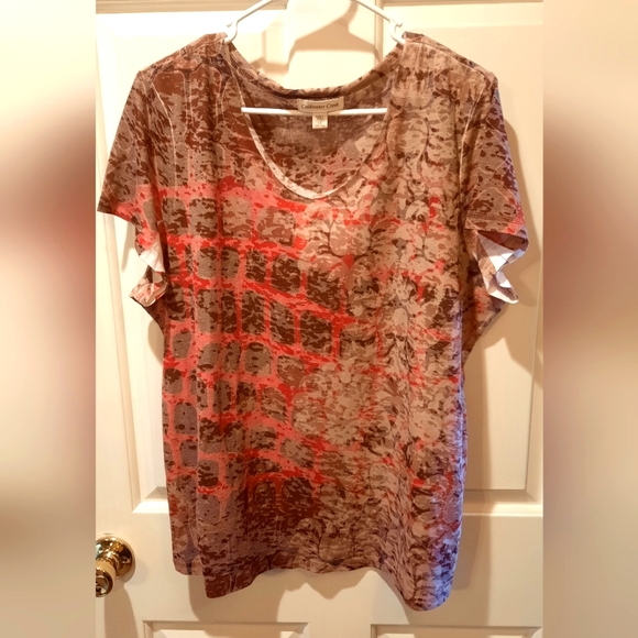 Coldwater Creek Short Sleeve Blouse size 1X - Picture 2 of 11